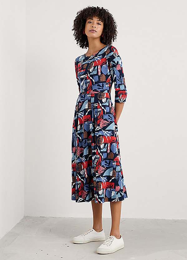 slim fit dress slacks Seasalt Belle Fit-and-Flare Midi Dress