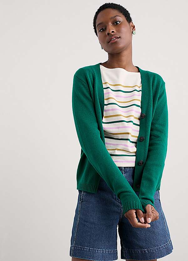 Seasalt Cornwall Teal Kelyn Cardigan | Grattan