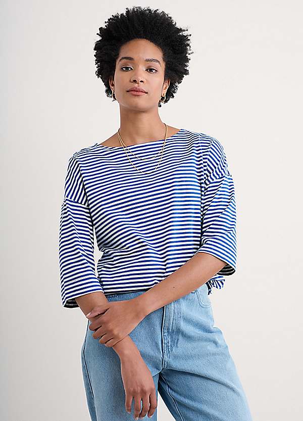 Seasalt Cornwall Tremayne Quay Jersey Top | Grattan