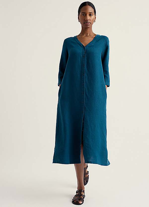 seasalt cornwall linen dress Linen Midi Dress | Seasalt Cornwall