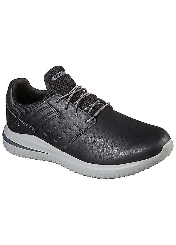 Skechers leather white on sale shoes