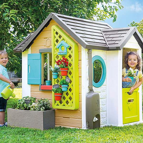 Smoby Kids Garden Playhouse with 15 Accessories Grattan