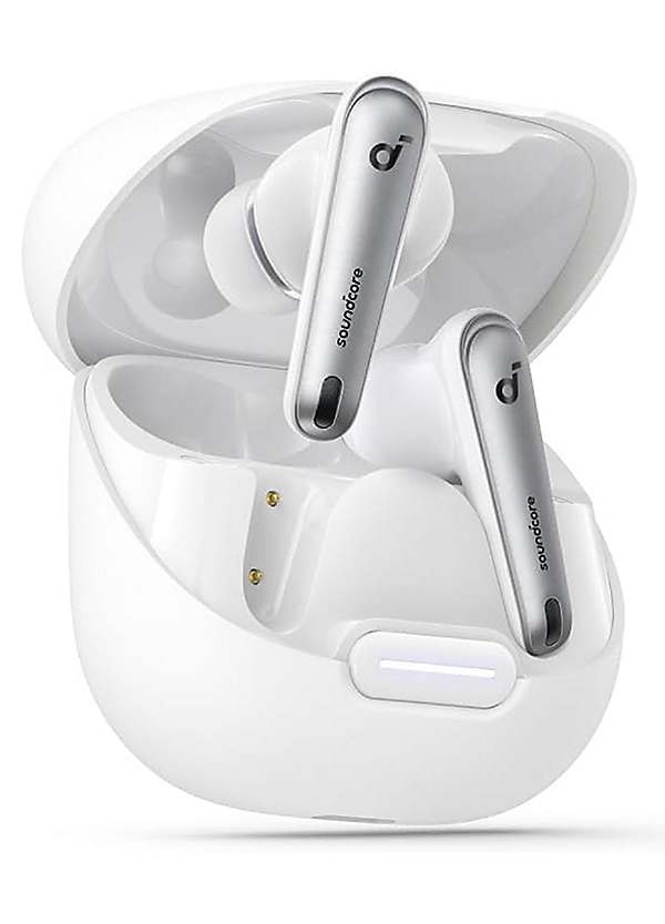 Soundcore Liberty 4 Noise-Cancelling Earbuds - White | Grattan