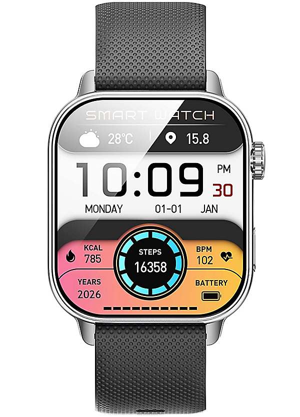 Storm London S-Vion Smart Watch Silver Black | Grattan