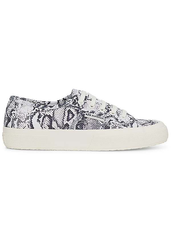 Superga 2750 White Navy Fantasy Cotu Trainers Grattan