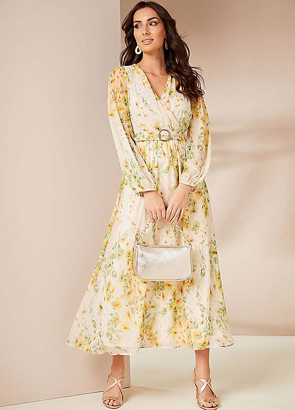 Together Lemon Print Maxi Dress | Grattan