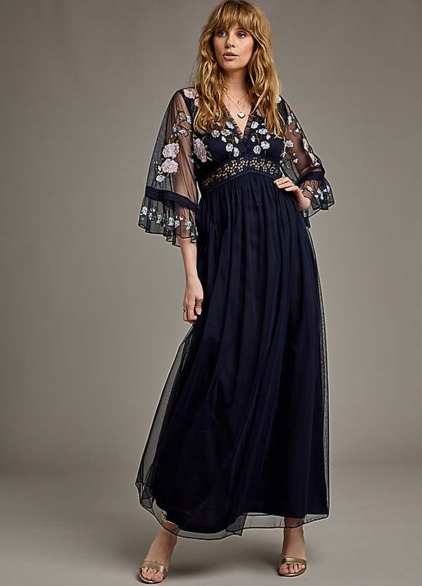 embroidered maxi dresses uk Embroidered Dresses