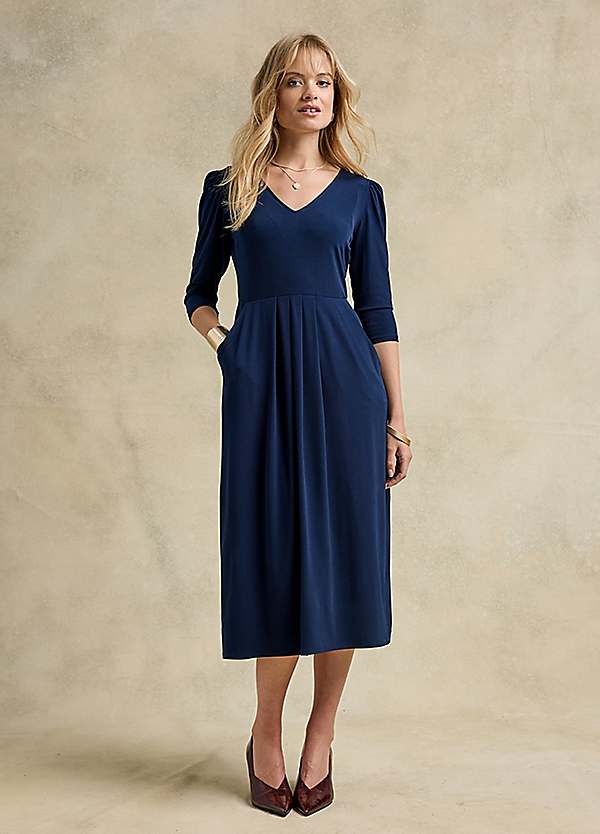 sachin and babi light blue dress Blue Floral Printed Satin Gown with Pockets