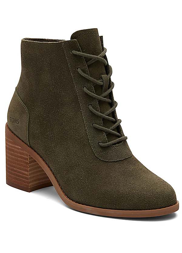 Strap up booties on sale olive