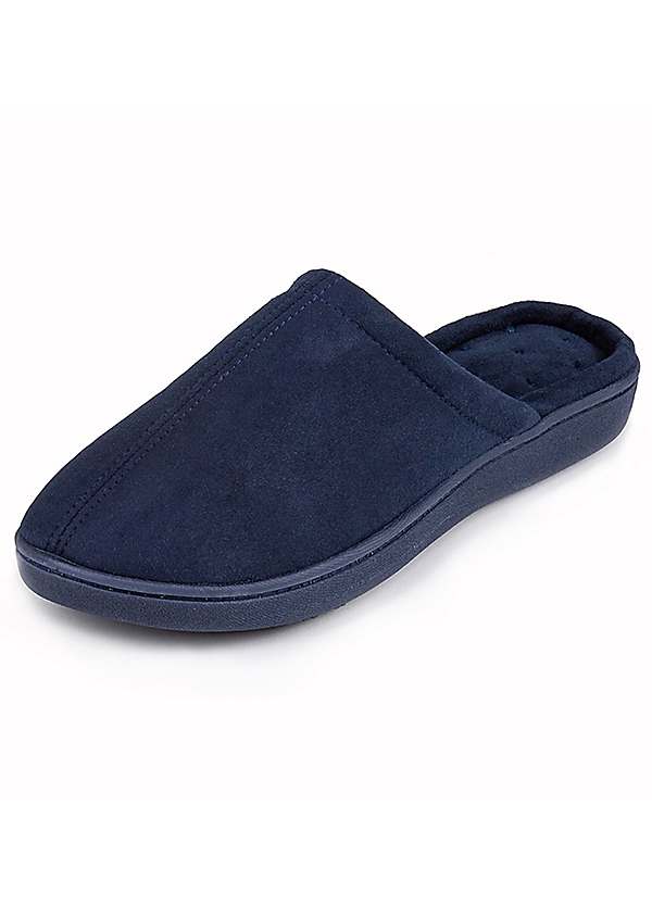 Isotoner mens mule online slippers