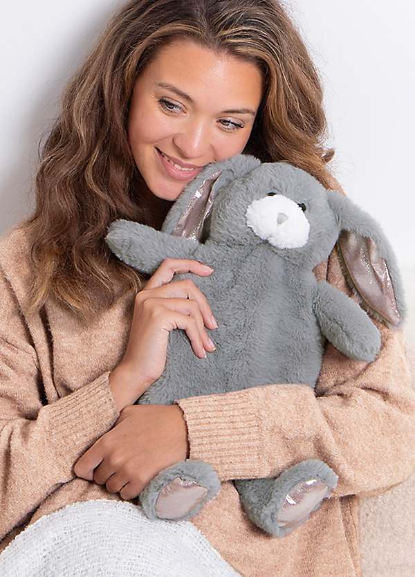 Totes Ladies Novelty Bunny Hot Water Bottle Grattan