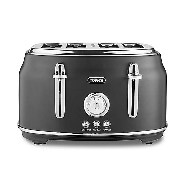 Russell Hobbs Black Groove Toaster 2 Slice 26390