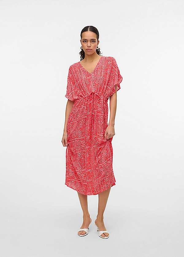strapless open back dress Red Artisan Ethnic Long Sleeve Maxi Dress â‚¬€œ The Kaftan Company main image 0