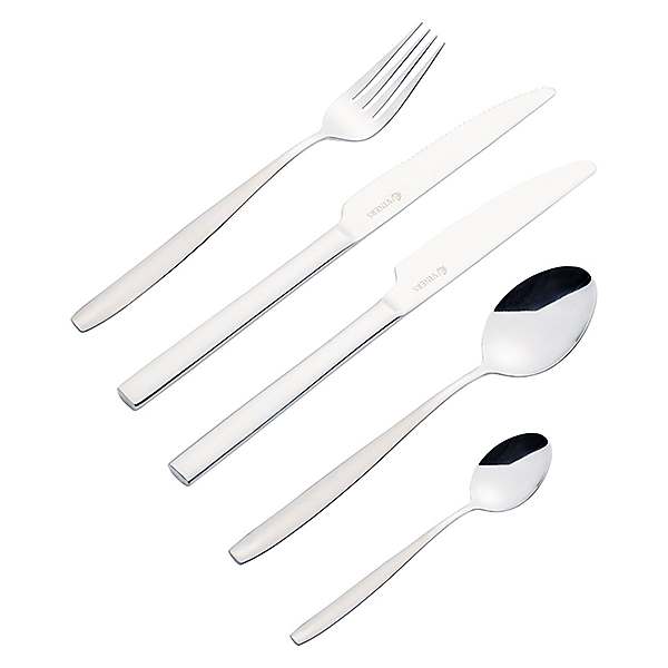 Viners Select 4-Piece 18.0 Gray Pastry Fork Set