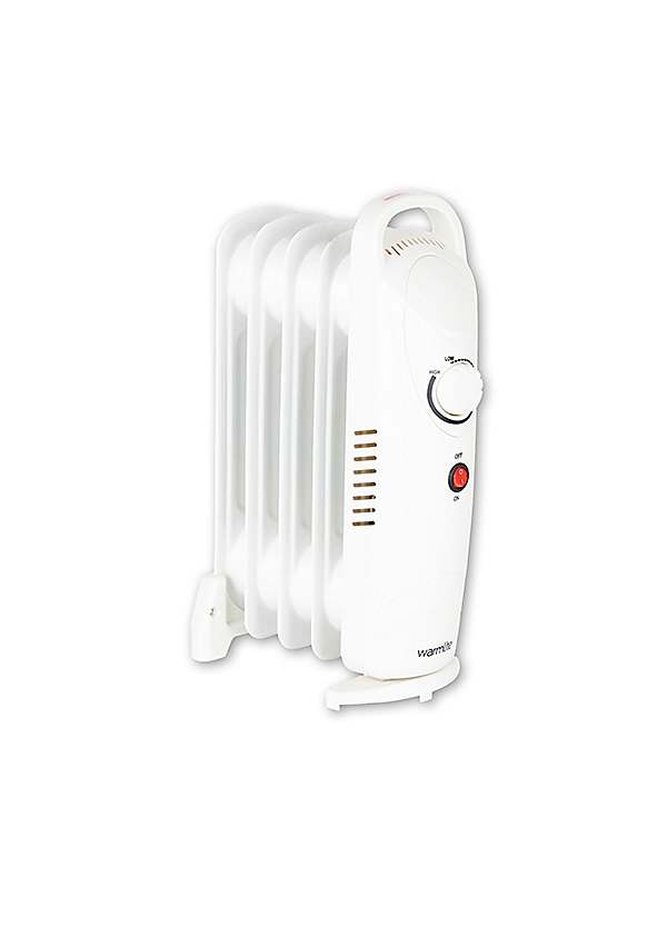 Warmlite 650W Oil Filled Radiator - White | Grattan