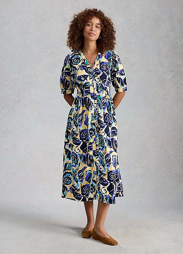 White Stuff Fern Linen Blend Dress | Grattan
