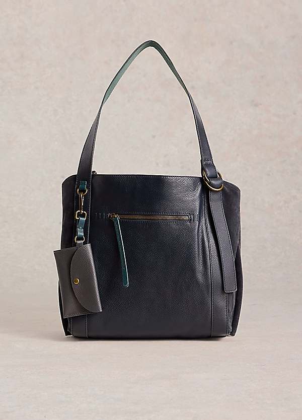 裏地がかわいい！【NEXT】White Stuff Hannahレザートートバッグ White Stuff Hannah Leather Tote Bag | Grattan