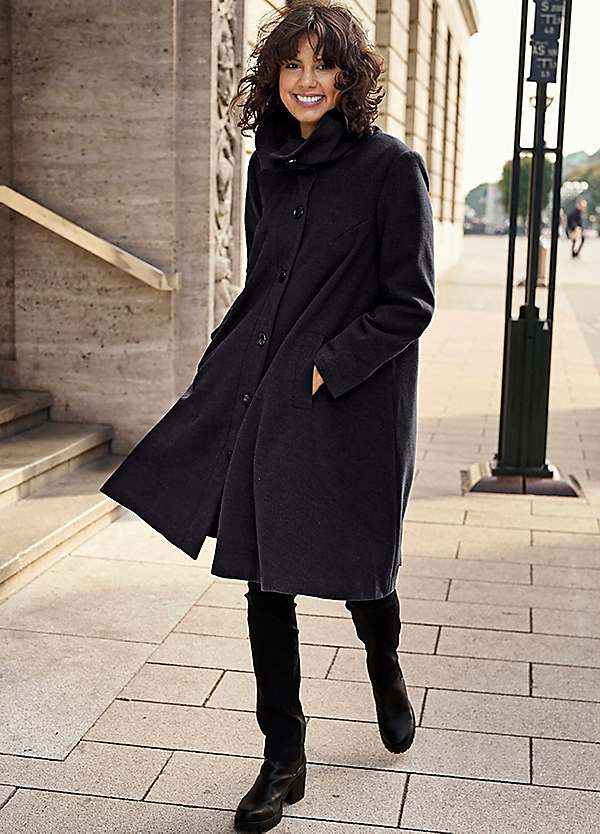 Witt A Line Midi Coat Grattan