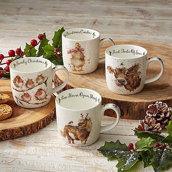 festive christmas mugs