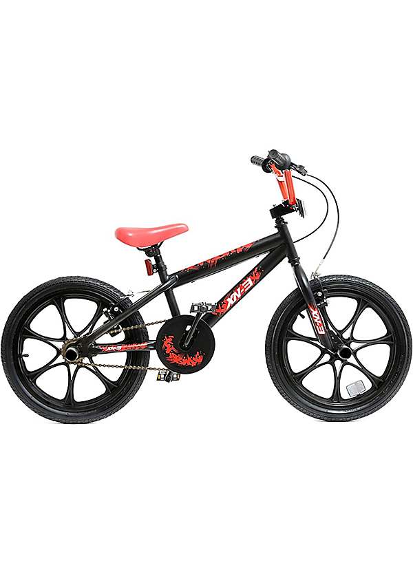 XN 3 18 BMX Freestyle Boys Kids Bike 18 Inch MAG Wheel Black Red Grattan