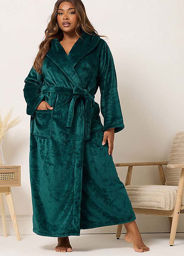maxi dressing gown Yours Curve Super Luxe Maxi Dressing Gown