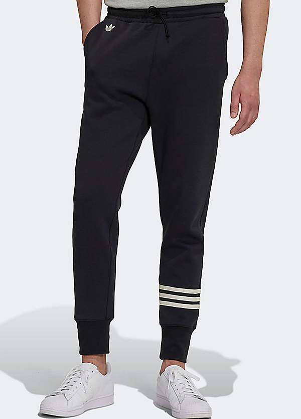 adidas Originals adicolor Superstar three stripe sweatpants in black