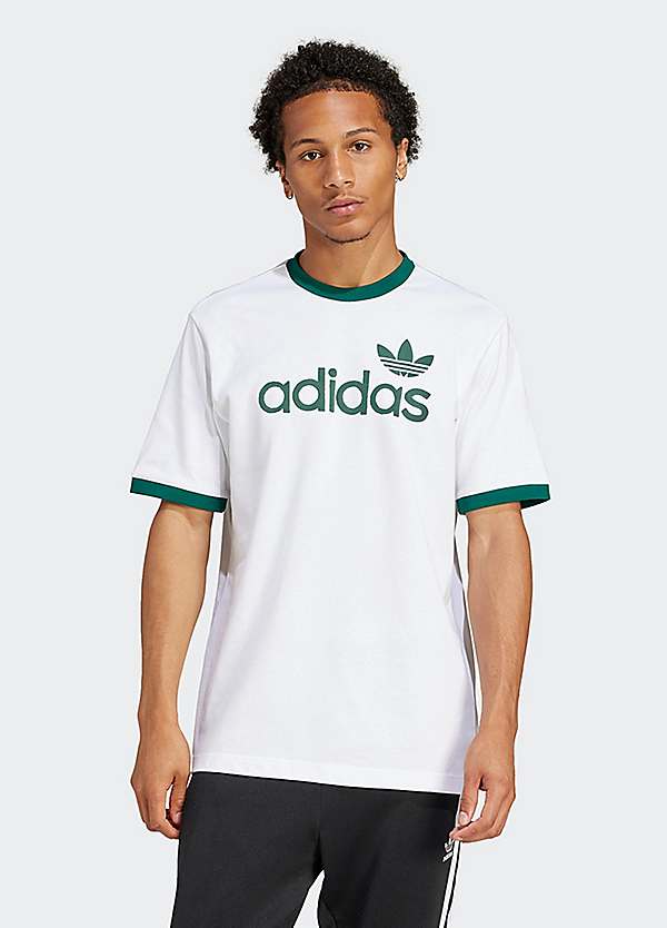 adidas Originals Logo Print T-Shirt Grattan