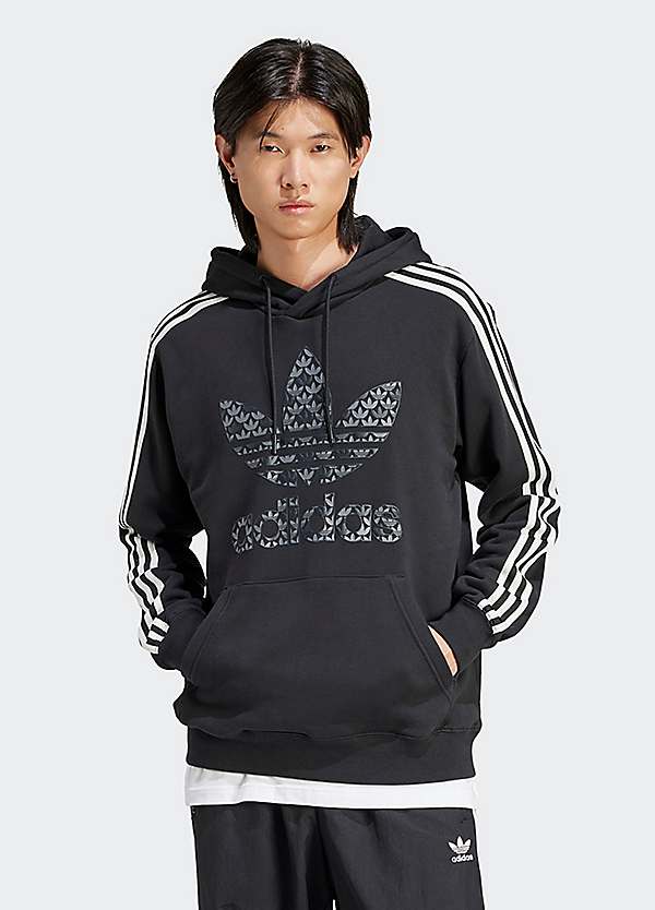 adidas Originals Logo Printed Hoodie Grattan