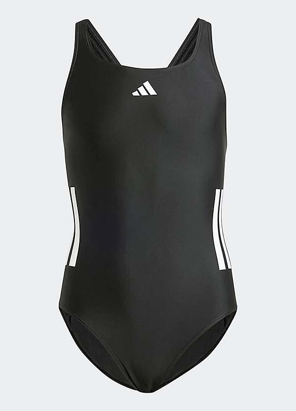 adidas Performance Kids Logo Print Racerback Swimsuit Grattan