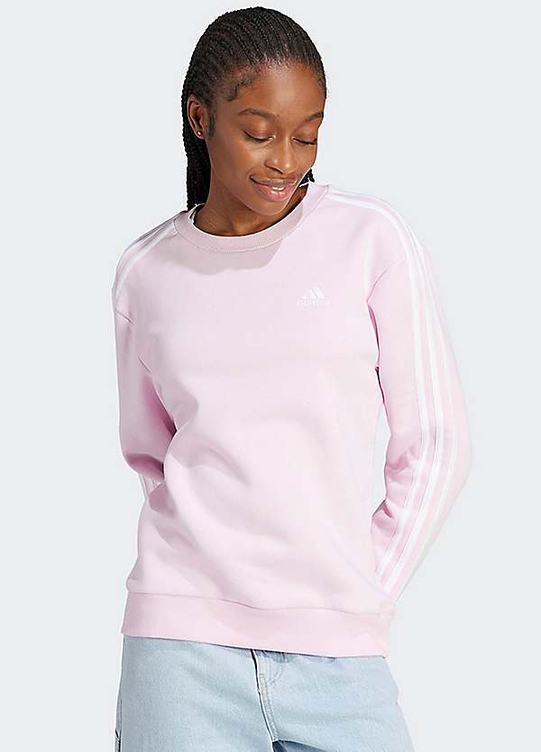 Three stripe crew clearance neck sweat by adidas