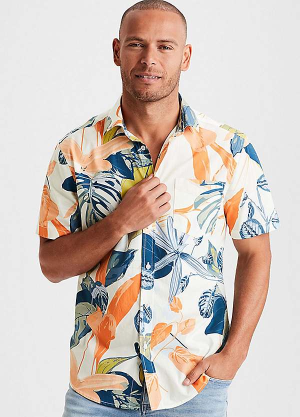 Short sleeve hot sale hawaiian shirt