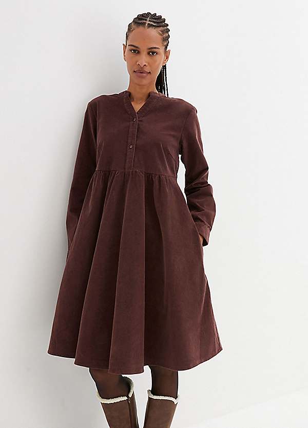 bonprix Button Cord Dress