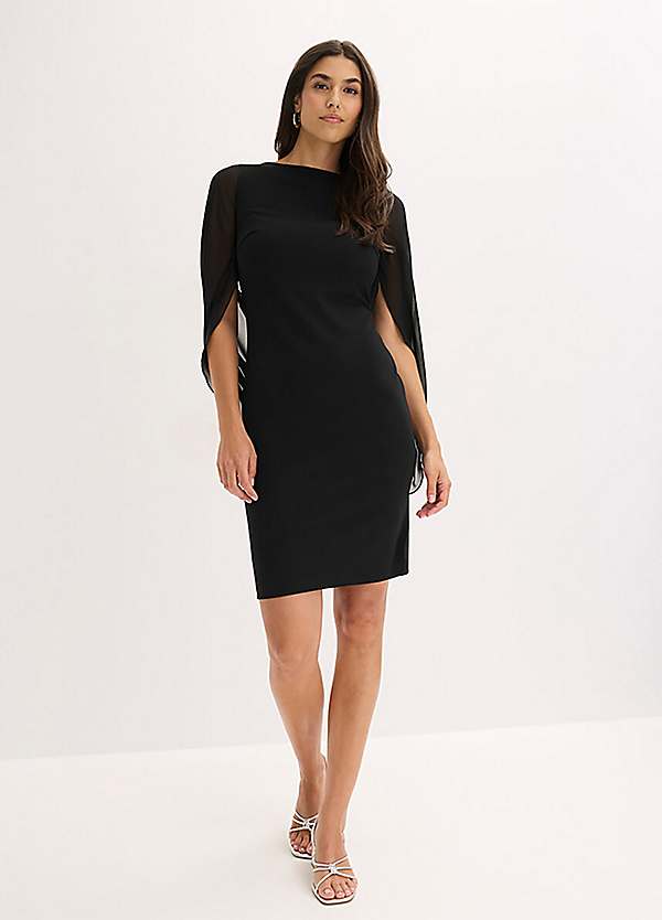 bonprix Chiffon Sleeve Party Dress