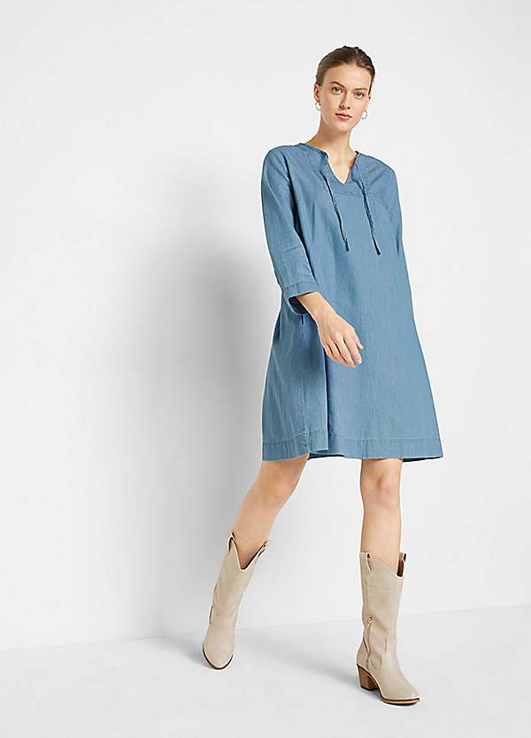 bonprix Denim Tunic Dress Grattan