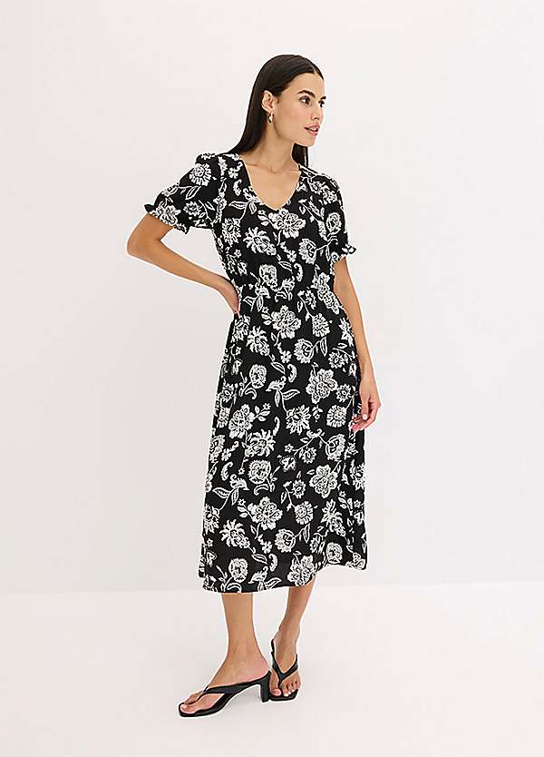 bonprix Floral Print Midi Dress Grattan - Main Image