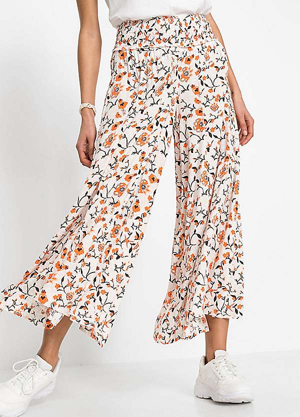 bonprix Floral Viscose Culottes Grattan