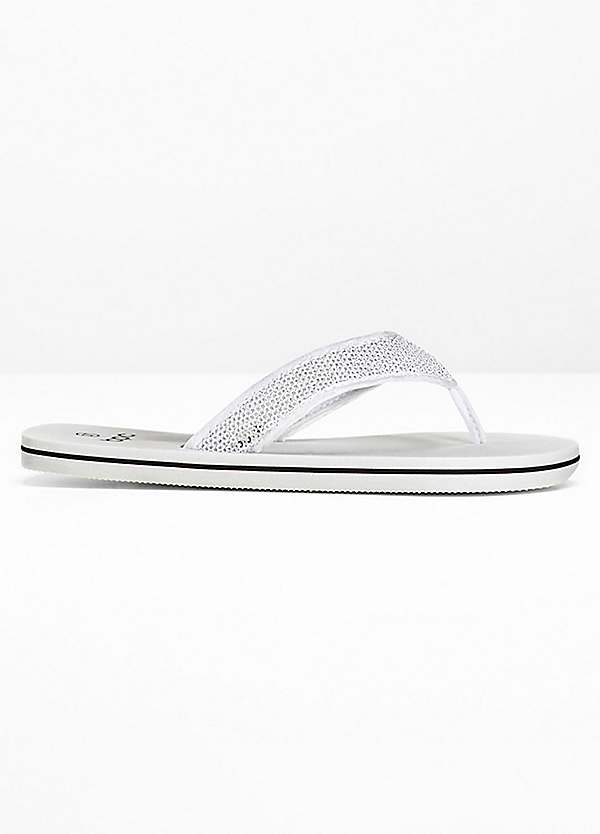 Glitter strap flip discount flops