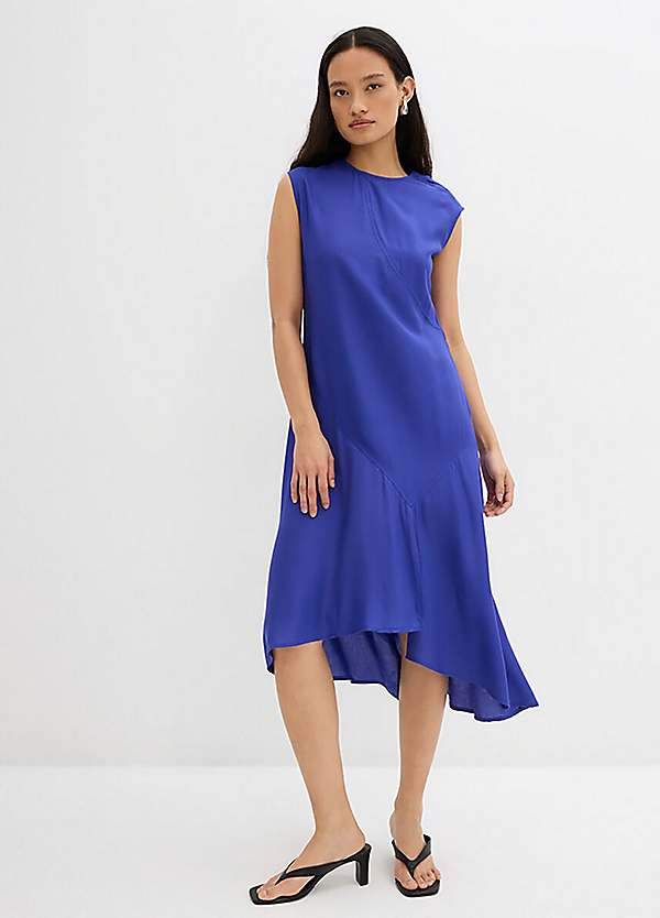 navy blue dress for baby girl bonprix Hanky Hem A-Line Midi Dress