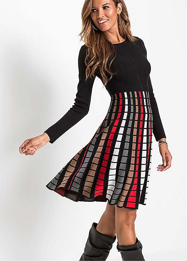 knit skater dress Maje Knit Skater Dress in Green at Nordstrom, Size 36