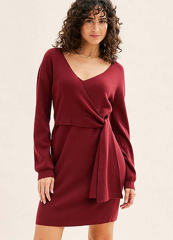 bonprix Knitted Wrap Dress | Grattan