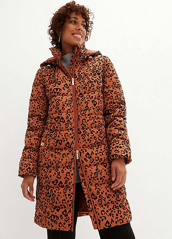 Leopard print coat womens sale