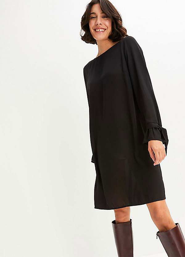 bonprix Long Sleeve A-Line Dress