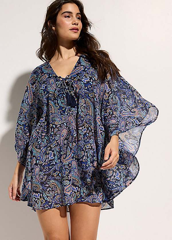 bonprix Paisley Print Beach Kaftan Grattan