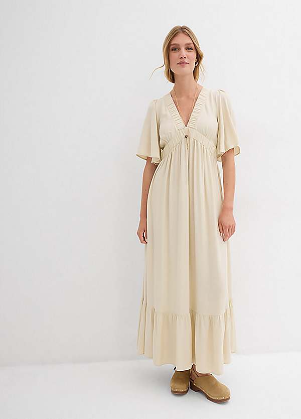princess polly baby blue dress Boho Maxi Dress Muslin Rose Taupe main image 0