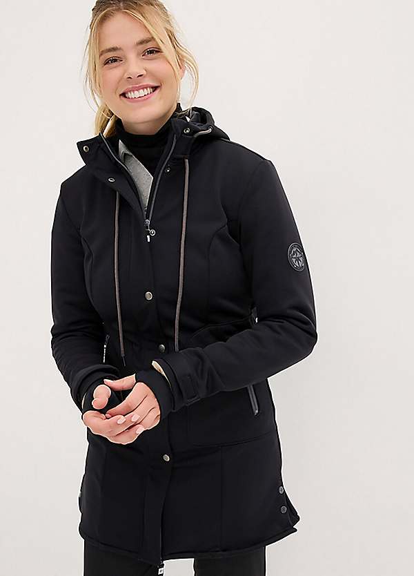 bonprix Water Repellent Softshell Parka Coat Grattan