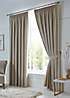 Fusion Dijon Blackout Pair of Pencil Pleat Curtains | Grattan