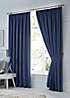 Fusion Dijon Blackout Pair of Pencil Pleat Curtains | Grattan