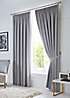 Fusion Dijon Blackout Pair of Pencil Pleat Curtains | Grattan