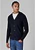 Waffle Knit V-Neck Cardigan with Pocket main image 0