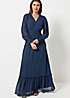 Long Tall Sally Dobby Button Maxi Dress | Grattan